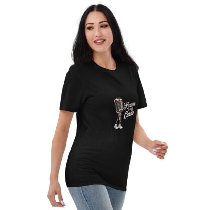 Fun Retro "Karaoke Is My Cardio" Microphone Sneaker T-Shirt - Image 8