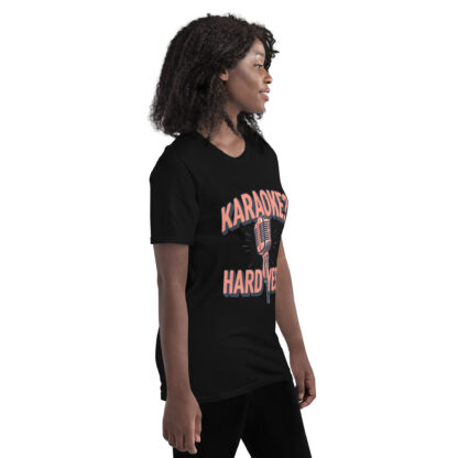 Bold Rose Gold "Karaoke? Hard Yes!" Script T-Shirt - Image 6