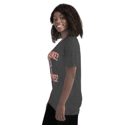 Bold Rose Gold "Karaoke? Hard Yes!" Script T-Shirt - Image 15
