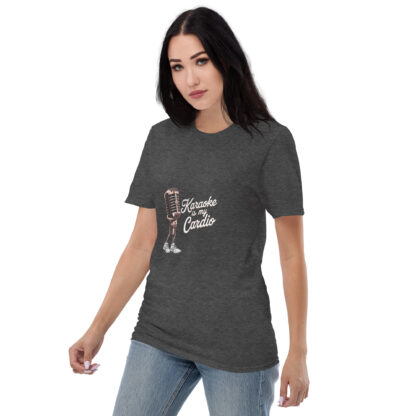 Fun Retro "Karaoke Is My Cardio" Microphone Sneaker T-Shirt - Image 22