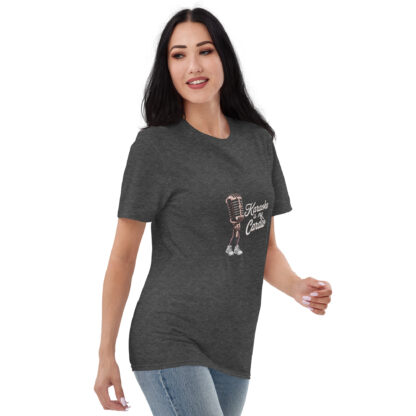 Fun Retro "Karaoke Is My Cardio" Microphone Sneaker T-Shirt - Image 24