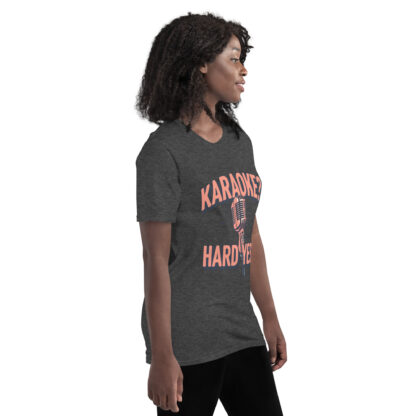 Bold Rose Gold "Karaoke? Hard Yes!" Script T-Shirt - Image 18