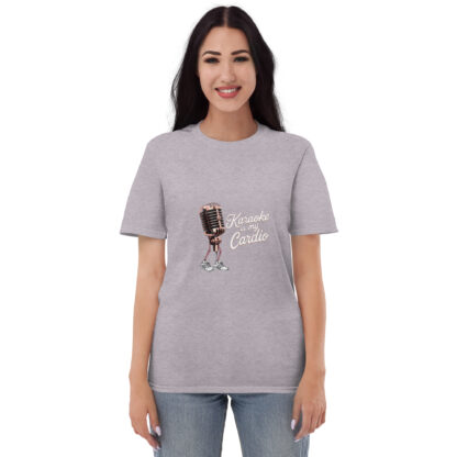 Fun Retro "Karaoke Is My Cardio" Microphone Sneaker T-Shirt - Image 34