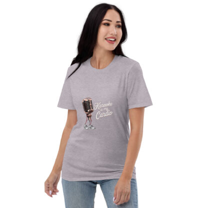 Fun Retro "Karaoke Is My Cardio" Microphone Sneaker T-Shirt - Image 33