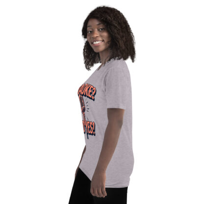 Bold Rose Gold "Karaoke? Hard Yes!" Script T-Shirt - Image 27