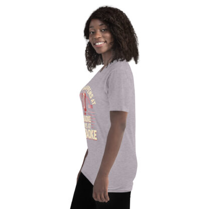 Rose Gold Retro Microphone "What Happens at Karaoke Stays at Karaoke" T-Shirt - Image 27