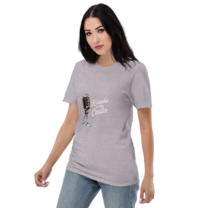 Fun Retro "Karaoke Is My Cardio" Microphone Sneaker T-Shirt - Image 38