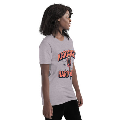 Bold Rose Gold "Karaoke? Hard Yes!" Script T-Shirt - Image 30