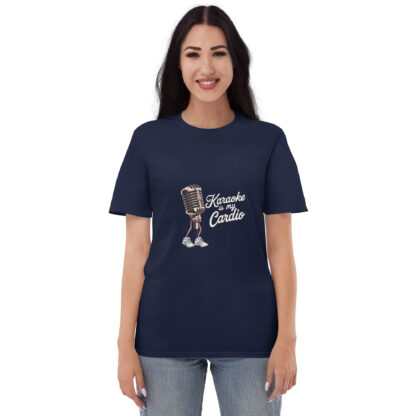 Fun Retro "Karaoke Is My Cardio" Microphone Sneaker T-Shirt - Image 10