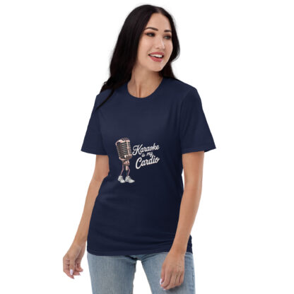 Fun Retro "Karaoke Is My Cardio" Microphone Sneaker T-Shirt - Image 9