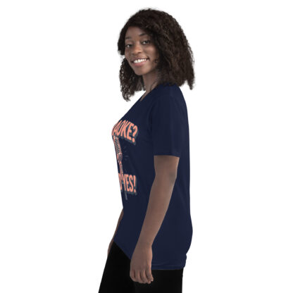 Bold Rose Gold "Karaoke? Hard Yes!" Script T-Shirt - Image 9