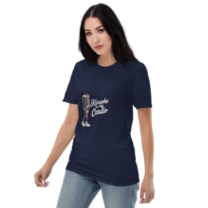 Fun Retro "Karaoke Is My Cardio" Microphone Sneaker T-Shirt - Image 14