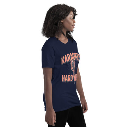Bold Rose Gold "Karaoke? Hard Yes!" Script T-Shirt - Image 12