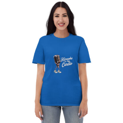 Fun Retro "Karaoke Is My Cardio" Microphone Sneaker T-Shirt - Image 26