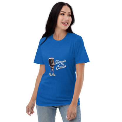 Fun Retro "Karaoke Is My Cardio" Microphone Sneaker T-Shirt - Image 25