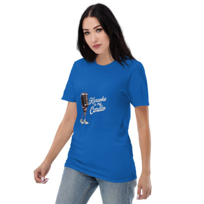 Fun Retro "Karaoke Is My Cardio" Microphone Sneaker T-Shirt - Image 30