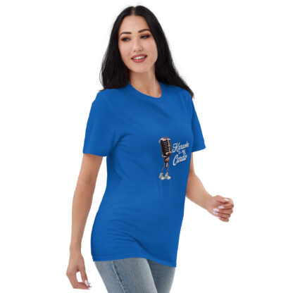 Fun Retro "Karaoke Is My Cardio" Microphone Sneaker T-Shirt - Image 32