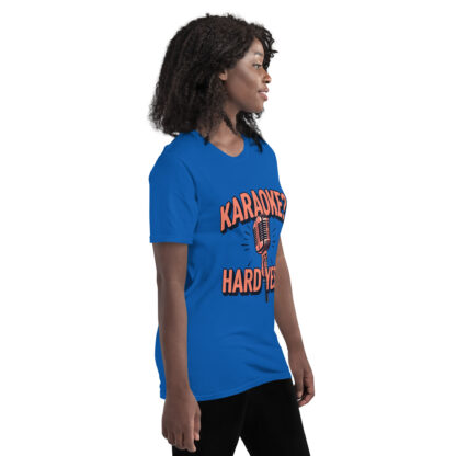 Bold Rose Gold "Karaoke? Hard Yes!" Script T-Shirt - Image 24