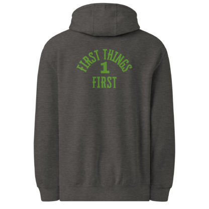 Easy Does It Recovery Motivational Hoodie | Snail Graphic with “First Things First” Back Print - Image 11