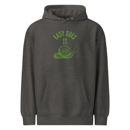 Easy Does It Recovery Motivational Hoodie | Snail Graphic with “First Things First” Back Print - Image 10