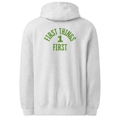 Easy Does It Recovery Motivational Hoodie | Snail Graphic with “First Things First” Back Print - Image 14