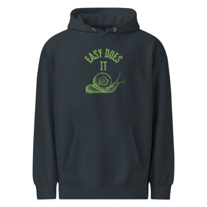 Easy Does It Recovery Motivational Hoodie | Snail Graphic with “First Things First” Back Print - Image 6