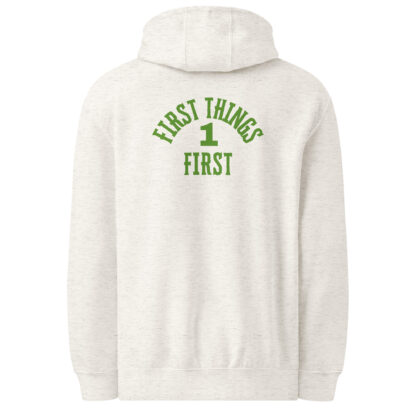 Easy Does It Recovery Motivational Hoodie | Snail Graphic with “First Things First” Back Print - Image 22