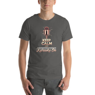 Keep Calm and Karaoke On T-Shirt: Funny Singer Gift