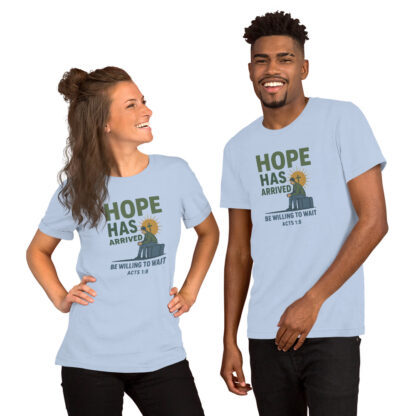 Hope Has Arrived Christian T-Shirt – Acts 1:7-8 Bible Verse Unisex - Image 5