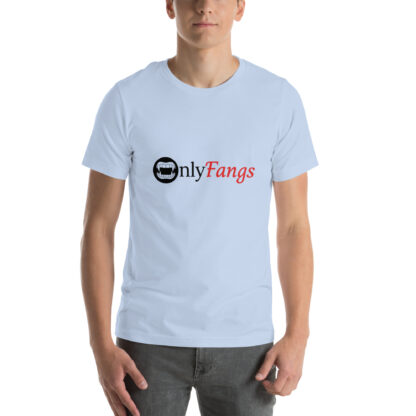 Funny "Only Fangs" OnlyFans Parody T-Shirt with Vampire Fangs - Image 7
