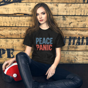 Peace Over Panic Inspirational T-Shirt - Motivational Mental Health Awareness Tee