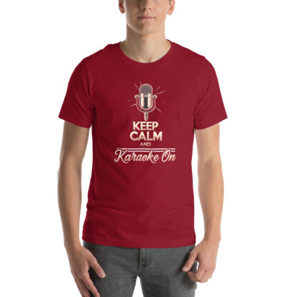 Keep Calm and Karaoke On T-Shirt: Funny Singer Gift - Image 6