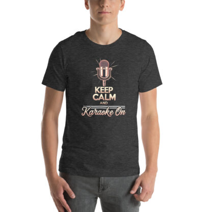Keep Calm and Karaoke On T-Shirt: Funny Singer Gift - Image 7