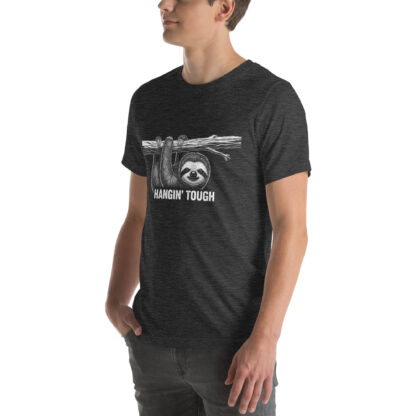 Inspirational Hangin' Tough Sloth T-Shirt – Stay Strong and Persevere Tee - Image 10