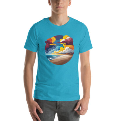 Coastal Abstract Ocean Wave Beach T-Shirt - Image 10