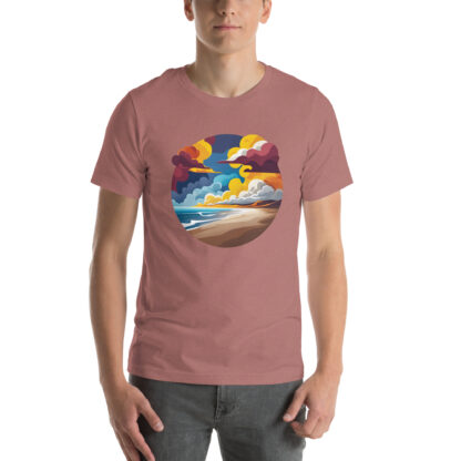 Coastal Abstract Ocean Wave Beach T-Shirt - Image 7
