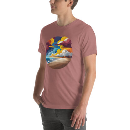 Coastal Abstract Ocean Wave Beach T-Shirt - Image 8