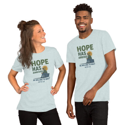 Hope Has Arrived Christian T-Shirt – Acts 1:7-8 Bible Verse Unisex - Image 7