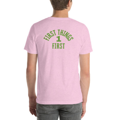 Easy Does It Recovery Motivational T-Shirt | Snail Graphic with “First Things First” Back Print - Image 26