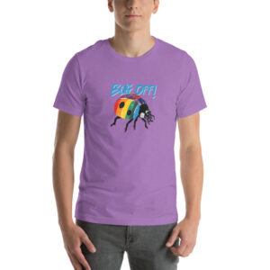 Bug Off! Rainbow Ladybug T-Shirt - Cute Attitude with Colorful Flair