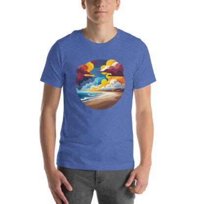 Coastal Abstract Ocean Wave Beach T-Shirt - Image 5
