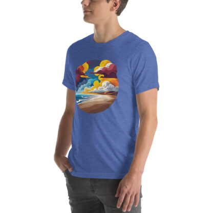 Coastal Abstract Ocean Wave Beach T-Shirt - Image 6