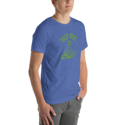 Easy Does It Recovery Motivational T-Shirt | Snail Graphic with “First Things First” Back Print - Image 18