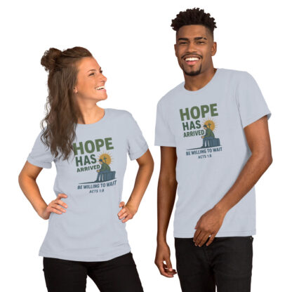 Hope Has Arrived Christian T-Shirt – Acts 1:7-8 Bible Verse Unisex - Image 4