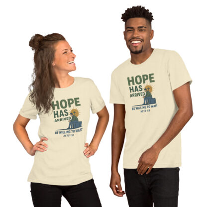 Hope Has Arrived Christian T-Shirt – Acts 1:7-8 Bible Verse Unisex - Image 9