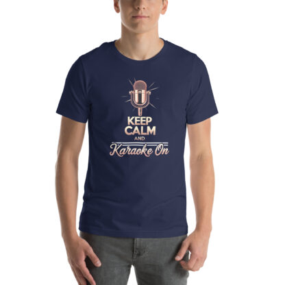 Keep Calm and Karaoke On T-Shirt: Funny Singer Gift - Image 5