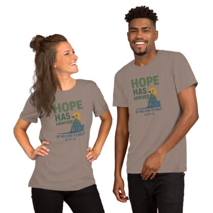 Hope Has Arrived Christian T-Shirt – Acts 1:7-8 Bible Verse Unisex - Image 3