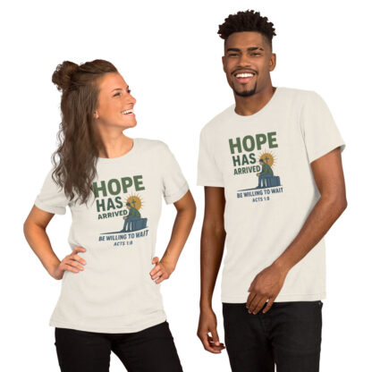 Hope Has Arrived Christian T-Shirt – Acts 1:7-8 Bible Verse Unisex - Image 10