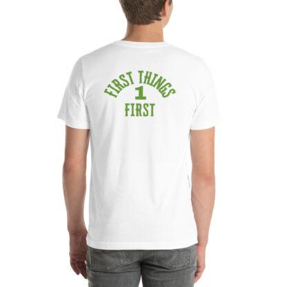 Easy Does It Recovery Motivational T-Shirt | Snail Graphic with “First Things First” Back Print - Image 56