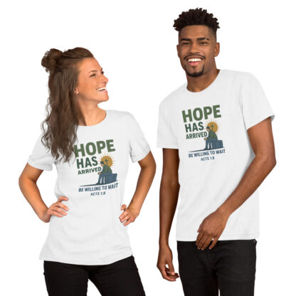 Hope Has Arrived Christian T-Shirt – Acts 1:7-8 Bible Verse Unisex - Image 11